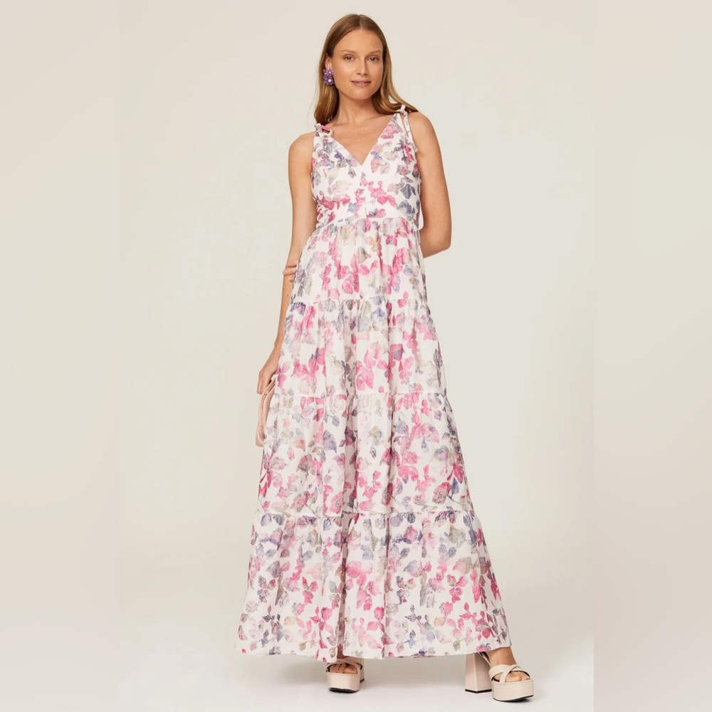 Dress the Population floral maxi dress